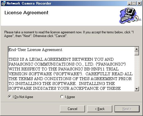 3. Click [Next>]. License Agreement window appears. 4.