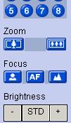 Zooming in and out (KX-HCM280 Only) Clicking tele button zooms in (maximum 42x *1 ), clicking wide button zooms out. The camera zooms in or out at a regular rate.