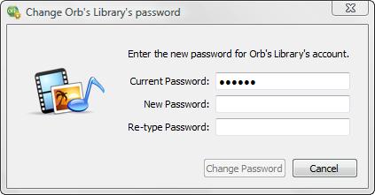 Change Password Change Password button will help you to change the existing password of a selected library listed under Media Libraries.