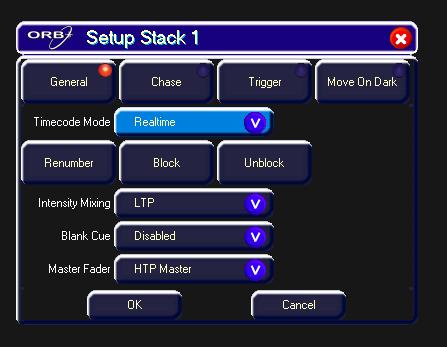 Cues, Stacks & Pages Figure 77 - Stack Setup Window Figure 76 - Preview Cue Window The Preview Cue Window shows what is programmed into the specified cue on a fixture by fixture basis.