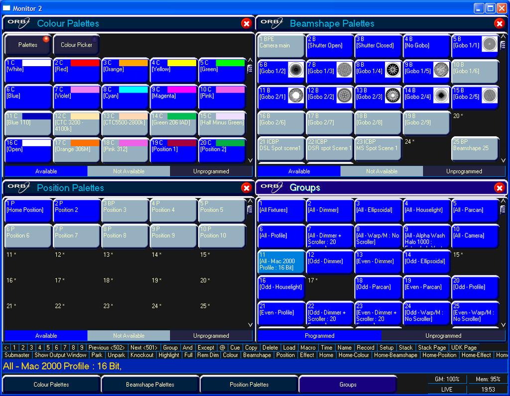 Quick Start Tutorial The main user interface The Output Window is central to the operation of the ORB series.