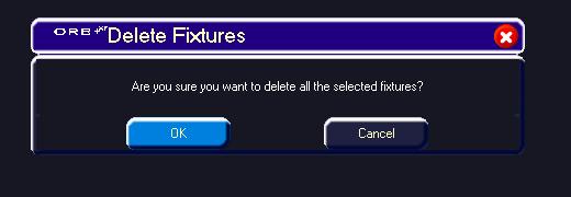 Deleting Fixtures As well as unpatching fixtures, it is possible to Delete Fixtures from the desk instead.