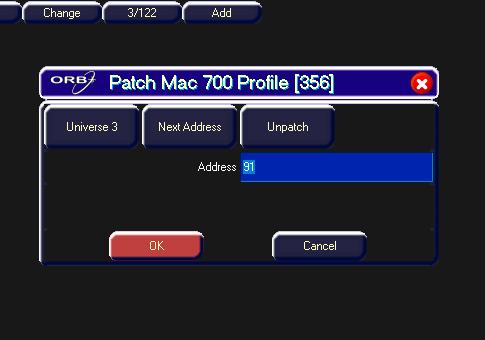 Patch Functions The Patch functions under Edit Fixtures allow you to patch, repatch and unpatch selected fixtures.