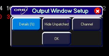 The Output Window Output Window - Delay View When the [Delay] option is selected, the delay times of the fixture parameters are displayed in the Output Window.