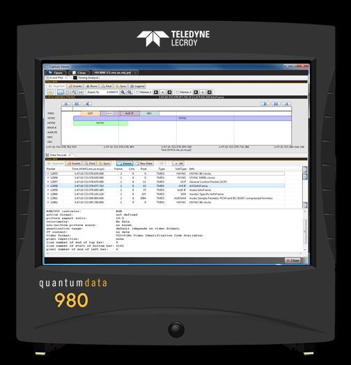 1 About the 980 HDMI 2.0 Protocol Analyzer Module This chapter provides an overview of features of the 980 HDMI 2.0 Protocol Analyzer modules and the 980 GUI Manager. The 980 HDMI 2.