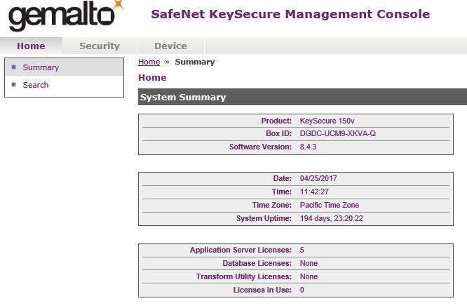 DD OS and Gemalto KeySecure Integration Note The system creates a default administrative account with this name.