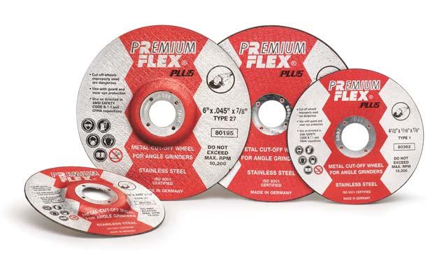 New Label Now in Stock All PremiumFlex wheels now have a new look In the Random Products tradition, we would like to introduce a new series of HIGH PERFORMANCE thin cutting wheels designed to cut