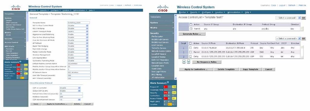 discrepancies by retaining either the Cisco WCS configuration or the configuration stored on the device.