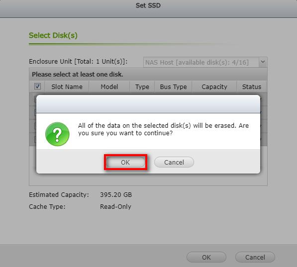 4. As this action will erase all of the data on the SSD, you will be prompted to