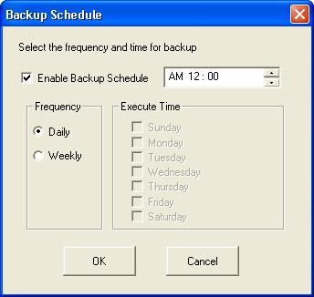 Schedule Click Schedule on NetBak Replicator main page.