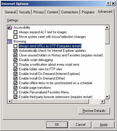 Take Internet Explorer as an example, follow the steps below to configure the