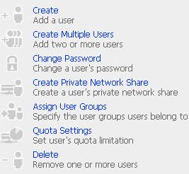 512 users can be created at maximum (including system default users). You can create a new user according to your needs.