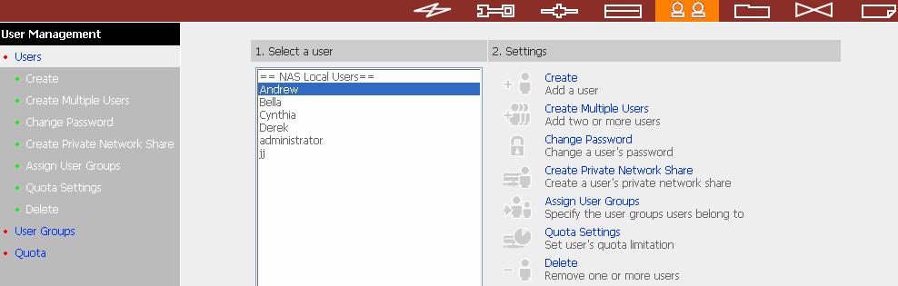 Create Users and Assign Users to User Group The following example demonstrates how to create new users and assign users to a user group. ABC Co.