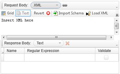 Lesson 7: Create and Run API tests of REST services c. In the Request body section, in the Request drop-down list, select XML. A text editor opens to enable you to enter your XML: d.