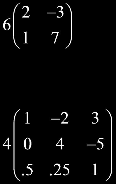 A scalar multiple is when a single number is multiplied to