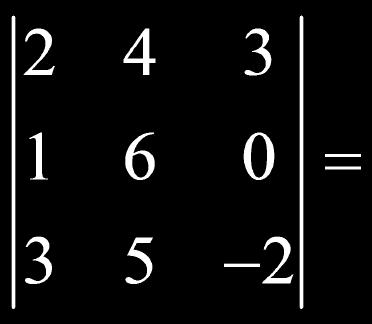 Rewrite as 3 2x2 determinants. Solve.