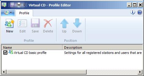 Virtual CD TS v10 Manual User profiles: You can assign these to user groups.