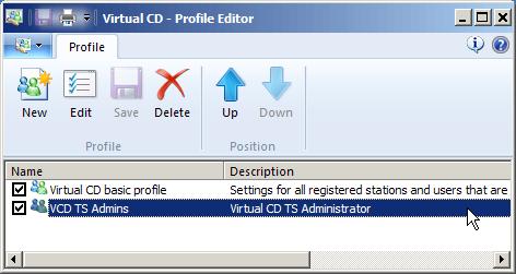 Virtual CD TS v10 Manual the purpose of the profile in future. In the Copy from field, you can select an existing profile to have its settings loaded in the new profile.