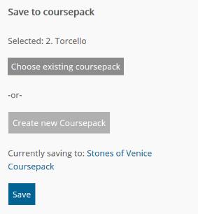 Organise the layout and metadata on your Coursepack C O U R S E PA C K S Site admins can create new products, or Coursepacks, made up of content from around the platform.