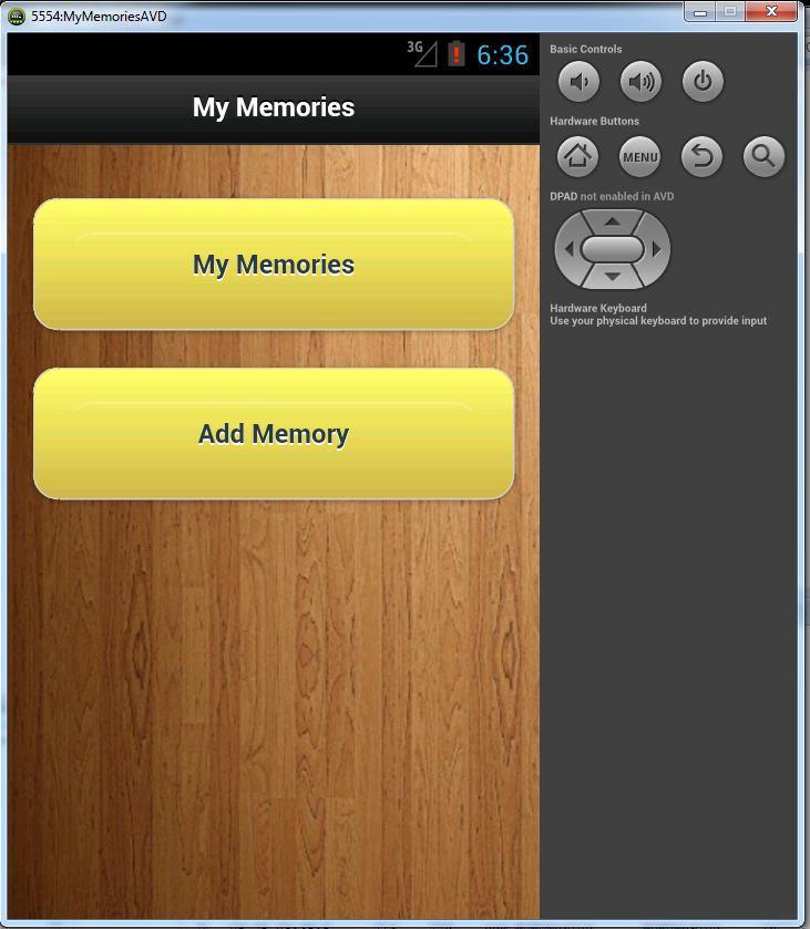 If the MyMemories application is not open after unlocking, wait a few moments as the application installation completes.