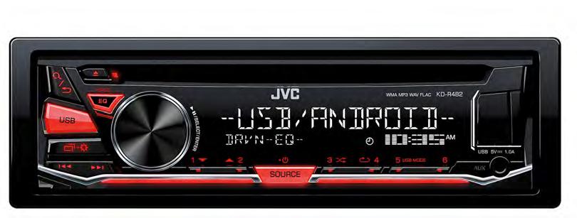 Audio Receivers KD-R681 CD Receiver with Front USB/AUX Input KD-R481 CD
