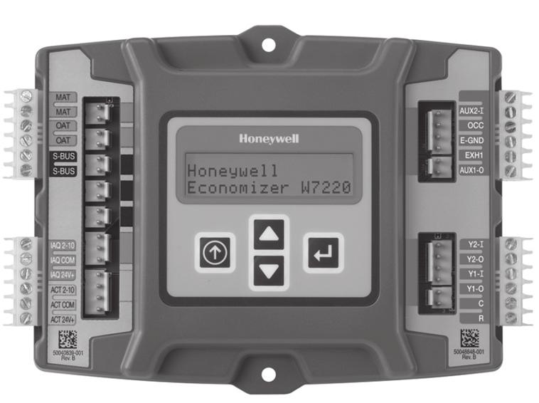 INTERFACE OVERVIEW This section describes how to use the Economizer s user interface for : Keypad and menu navigation Settings and parameter changes Menu structure and selection User Interface The