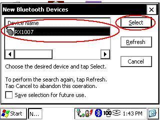 2.2 Select the Bluetooth device you want to use (the