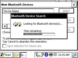 Select the Bluetooth device you want