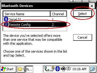 16. Select the Remote Config