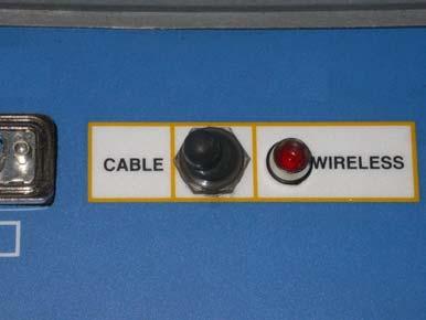4. Select the Cable option with the Cable / Wireless switch. 5.