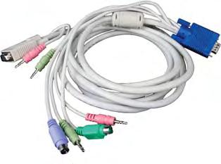 Available in two types and in a variety of lengths for connection between CommandView KVM switches