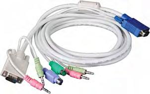 CommandView KVM switch. Model 098-A018 Model 098-A050 098-A100 KVM Hydra cables PART NO.