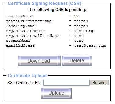 Certificate After completing these three steps, the U8/16-IP has its own certificate that is used to identify it to its clients.