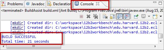 8. Click on the Run button to execute. 9. Once the build has finished you should see BUILD SUCCESSFUL in the console view. 10.