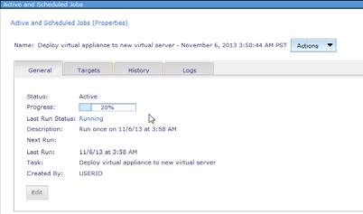 virtual server and validate the software bundle deploy time