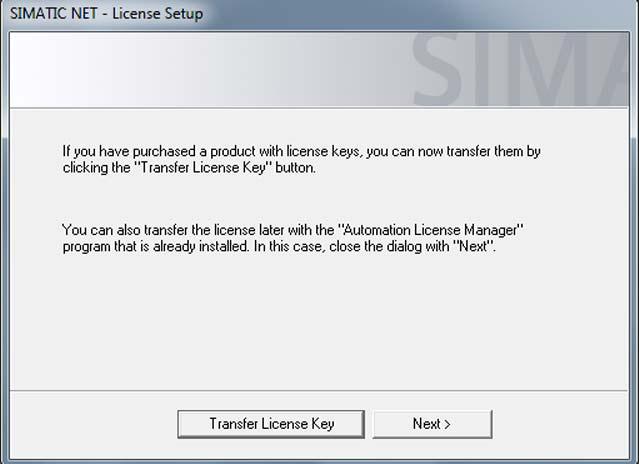 Installing and uninstalling 4.2 Installation 11. You have the following options for entering the license key: To enter the license key now during the installation, click on "Transfer license key".