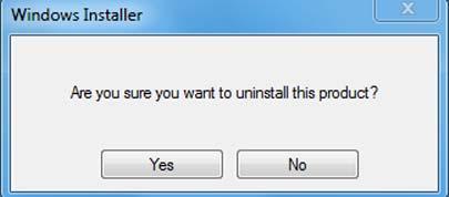 Installing and uninstalling 4.7 Updating the Ethernet network 8. Confirm the prompt with "Yes". 9. Restart the PC to complete the uninstall procedure.