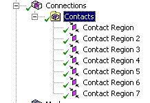 Contacts are contained in the Connections branch and can