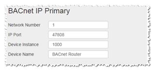 BACnet Router Start-up Guide Page 8 of 10 6.3 All connections Network Number - set up the BACnet network number for the connection. Legal values are 1-65534.