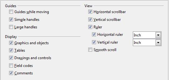To disable the rulers, choose Tools > Options > LibreOffice Writer > View and deselect either or both rulers. Fig.