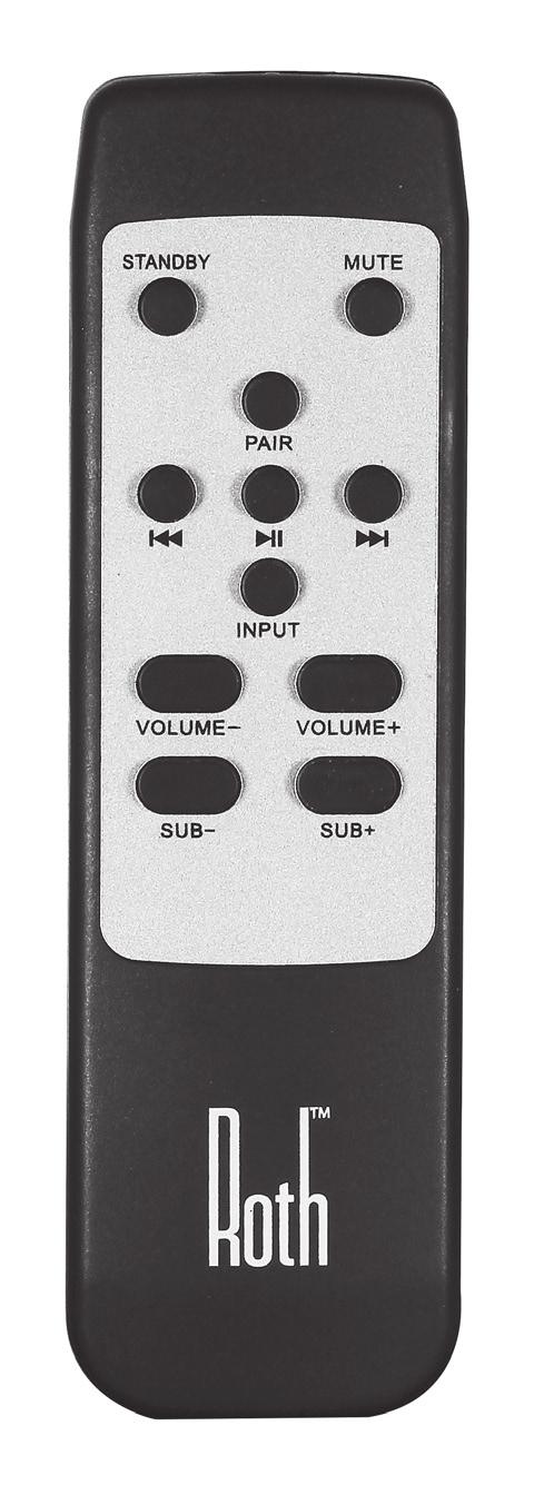 volume level. Switches between the soundbar s inputs.