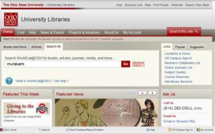 Library Portal with WorldCat