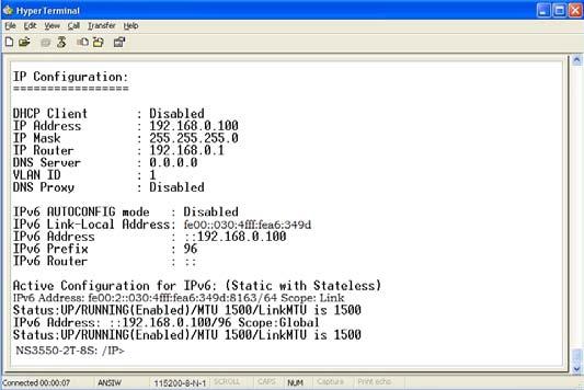Figure 6-2 Set IP address screen 4. Repeat Step 1 to check if the IP address is changed.