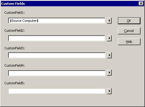 Configuring MOM Event Rules for Alert Forwarding Figure 1-5: Custom Fields Dialog Box 12. Click OK in the Custom Fields dialog box and then click next in the Alert dialog box.
