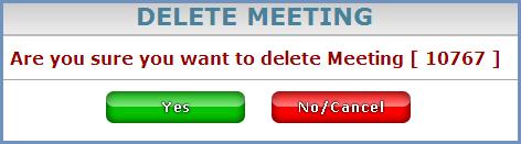 Delete Meeting 1) Click on Student Management 2) Select Meetings from the Student Menu 3) Search for a student using the Student Search