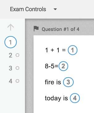 (no flag) (flag enabled) Highlighting Text: You can use the Highlight tool in Examplify to highlight portions of question text and multiple choice answers that you find