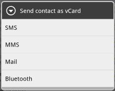 104 People Sending contact information as a vcard Easily share with others your own contact information or any contact from HTC Sensation 4G. 1. From the Home screen, tap > People. 2.