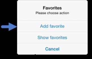 Add a page to favorites If a page has not already been added