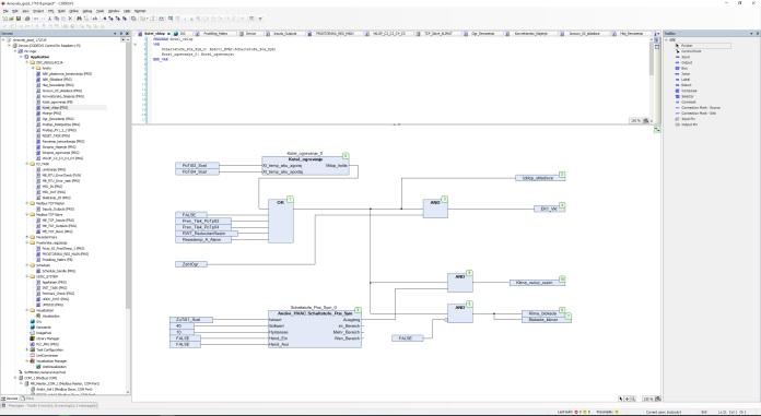 Screenshot of Codesys IEC61131 Software, which is used to program Andivi U-DDC and U-DDC KNX controllers.