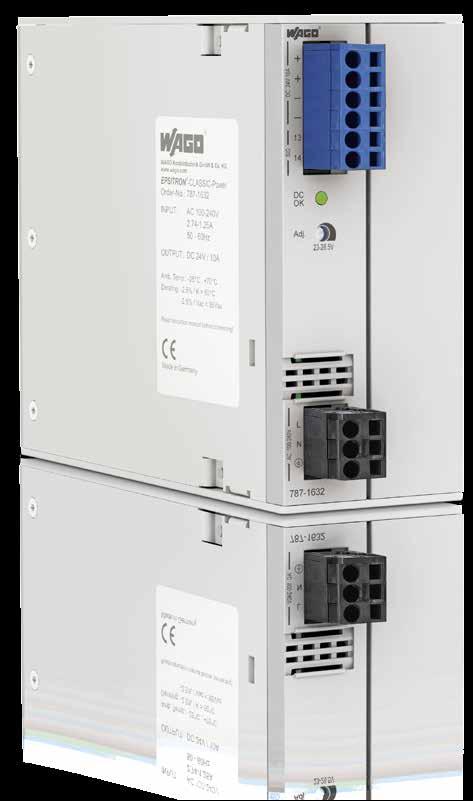 Streamlined Design, Enhanced Communication and Features EPSITRON CLASSIC Power Redesign Technical data: Single-phase power supplies with a wide input voltage range of 100 to 240
